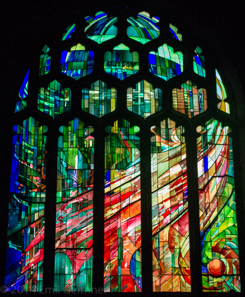 Stained Glass In the chapel at Phillips Exeter Academy Emil