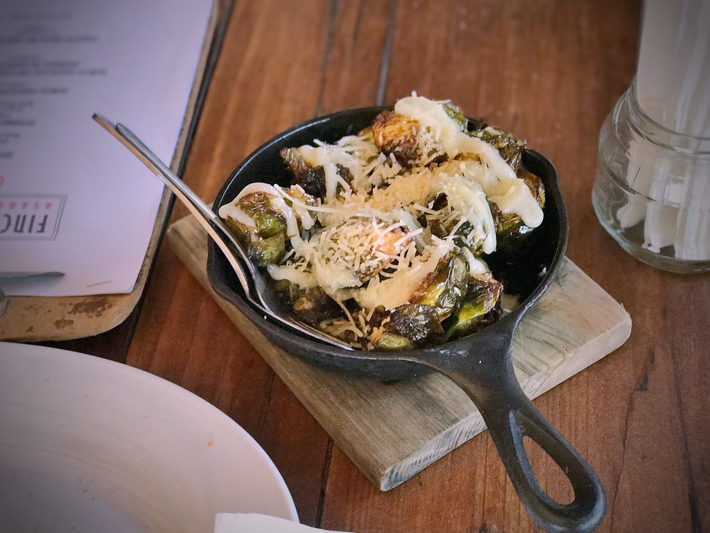 Fried brussel sprouts, malt vinegar, aioli, parmesan Flickr