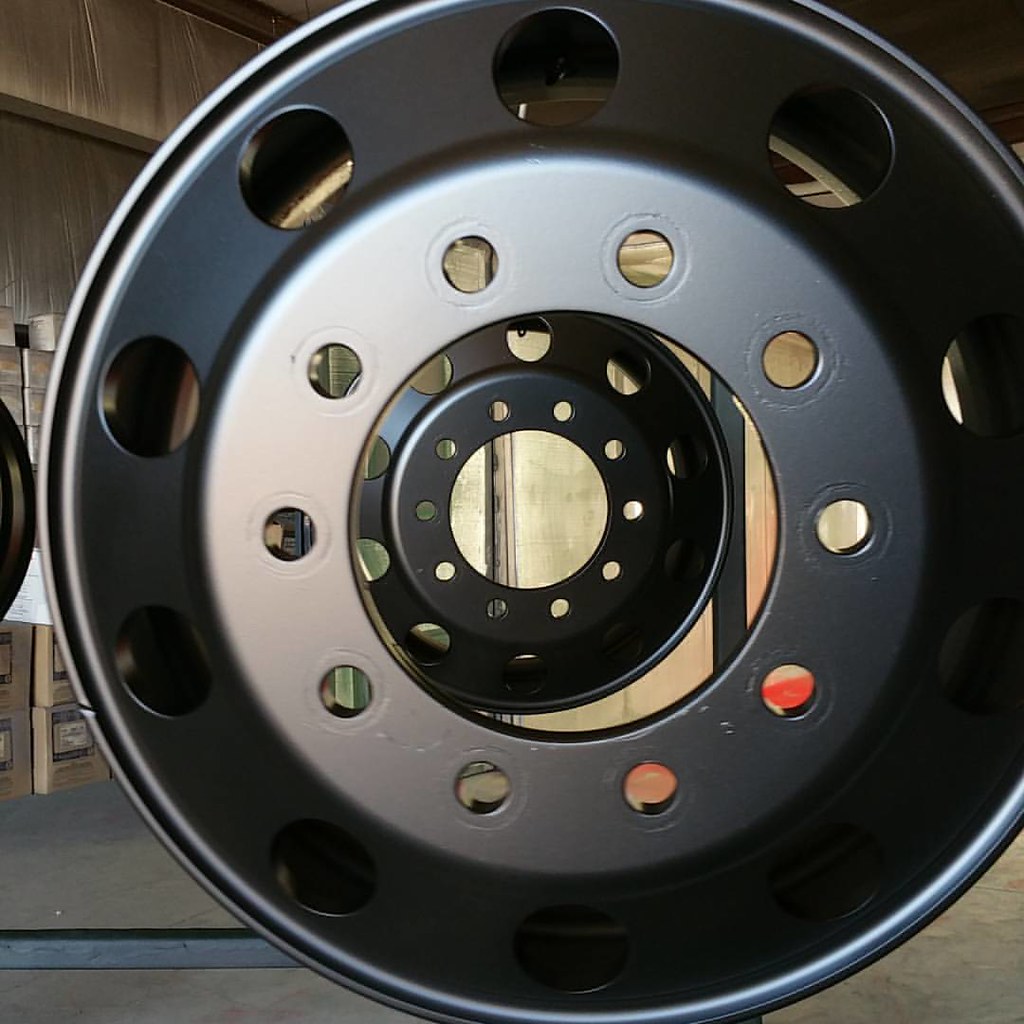 Matte black powder coated Alcoa wheels. powdercoating po… Flickr