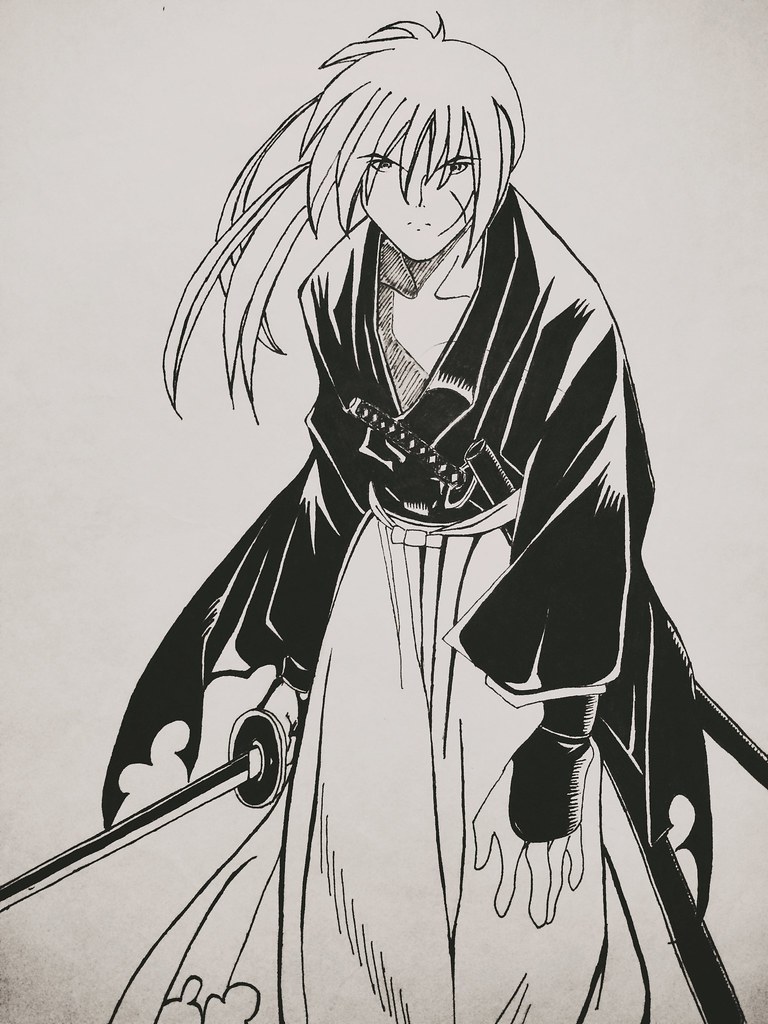 Battousai Inspired to draw Himura as a battousai from watc… Flickr