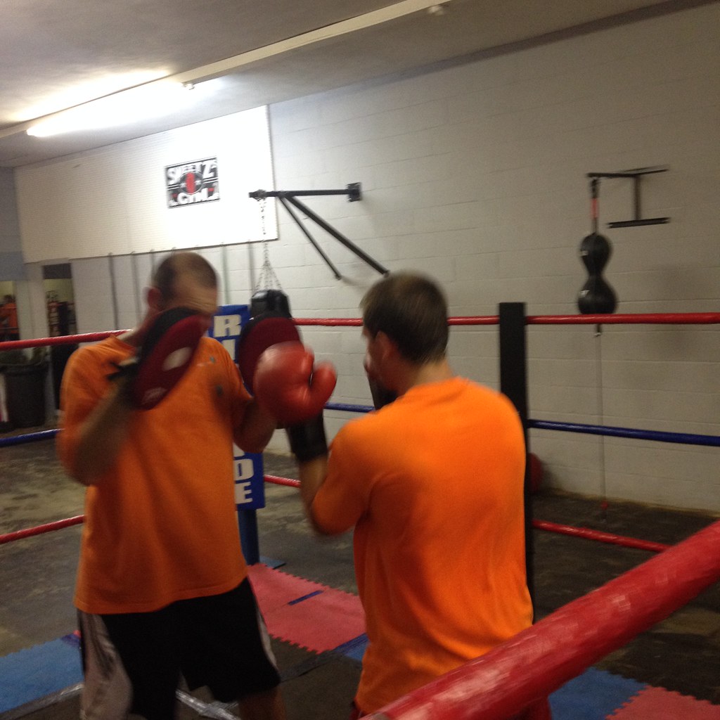 Some mitt work at Sweet's Gym in Kansas City boxing kans… Flickr