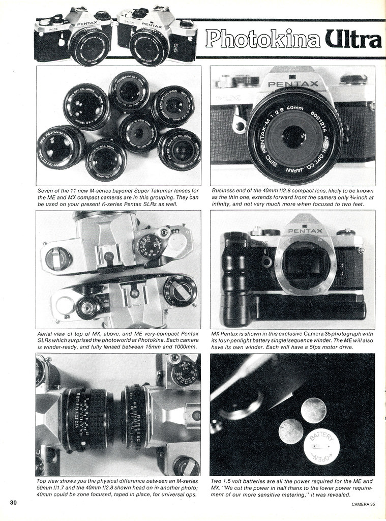 Dec. 1976, Camera 35 magazine Pentax ME and… Flickr