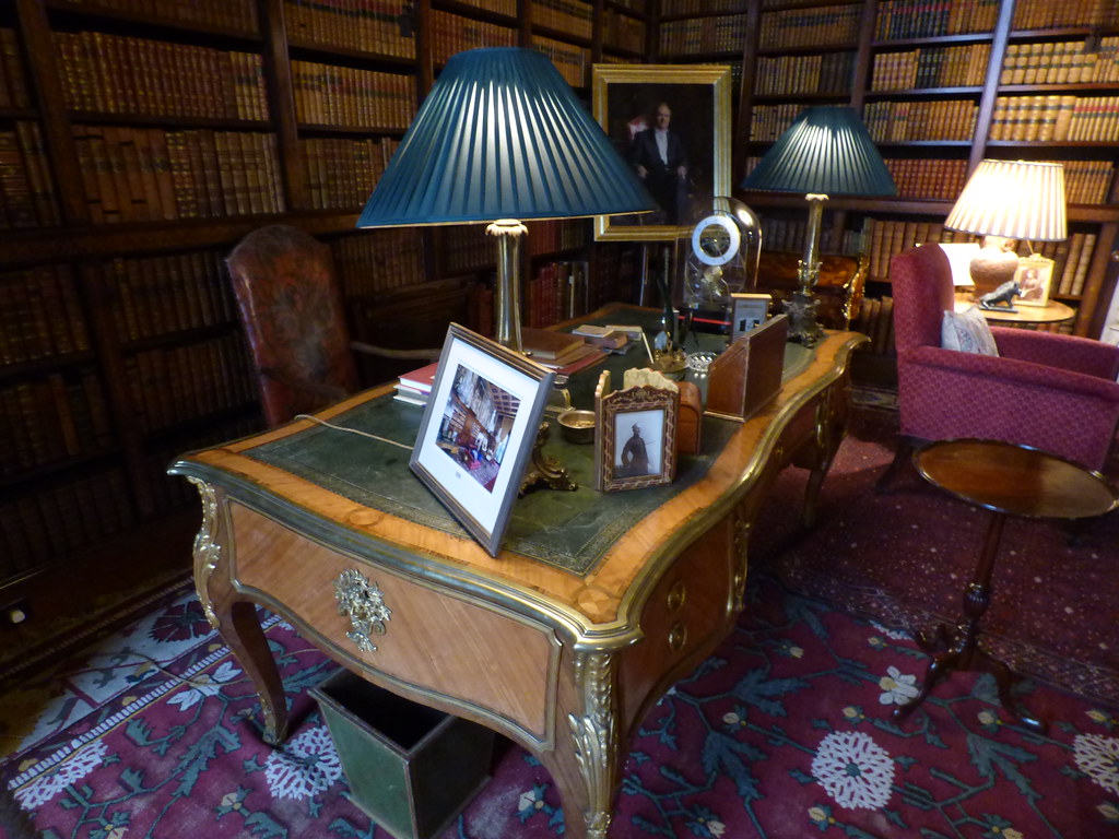Eastnor Castle the library desk a photo on Flickriver