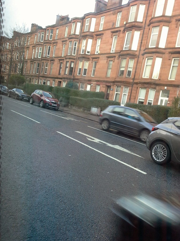 Crow Road,Glasgow from a number 16 bus! Pauline TM Flickr