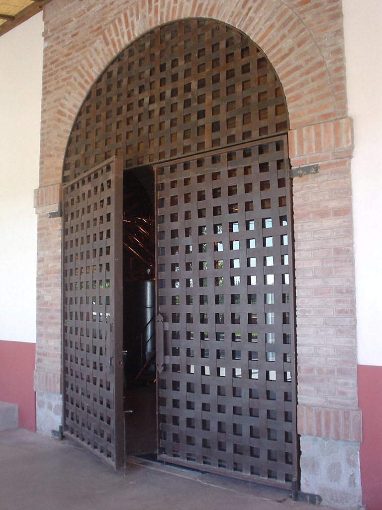 Doors of Alta Vista winery made from the reconstituted met… Flickr