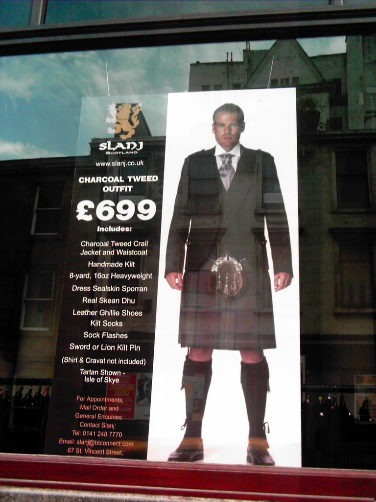 Kilt How much does it cost to own a kilt? Now you know. Bu… Flickr