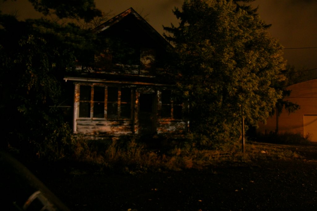 Spooky Loop Spooky house outside The Haunt, Ithaca, NY. Jairus Khan