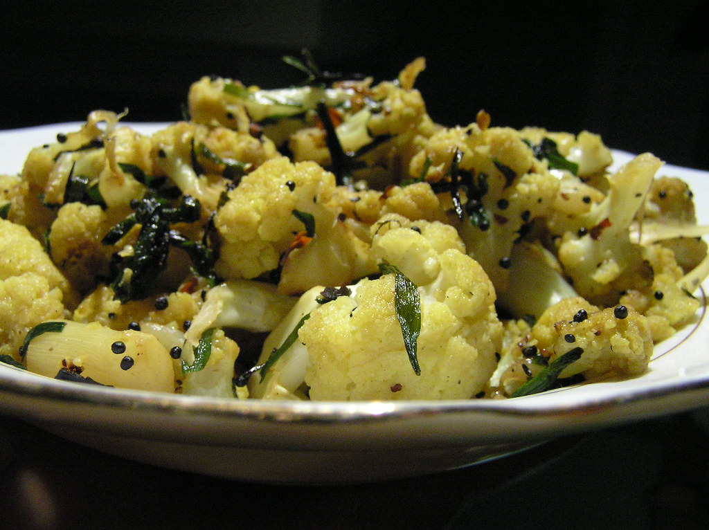 Mustard Cauliflower Cauliflower sauteed in mustard oil wit… Flickr