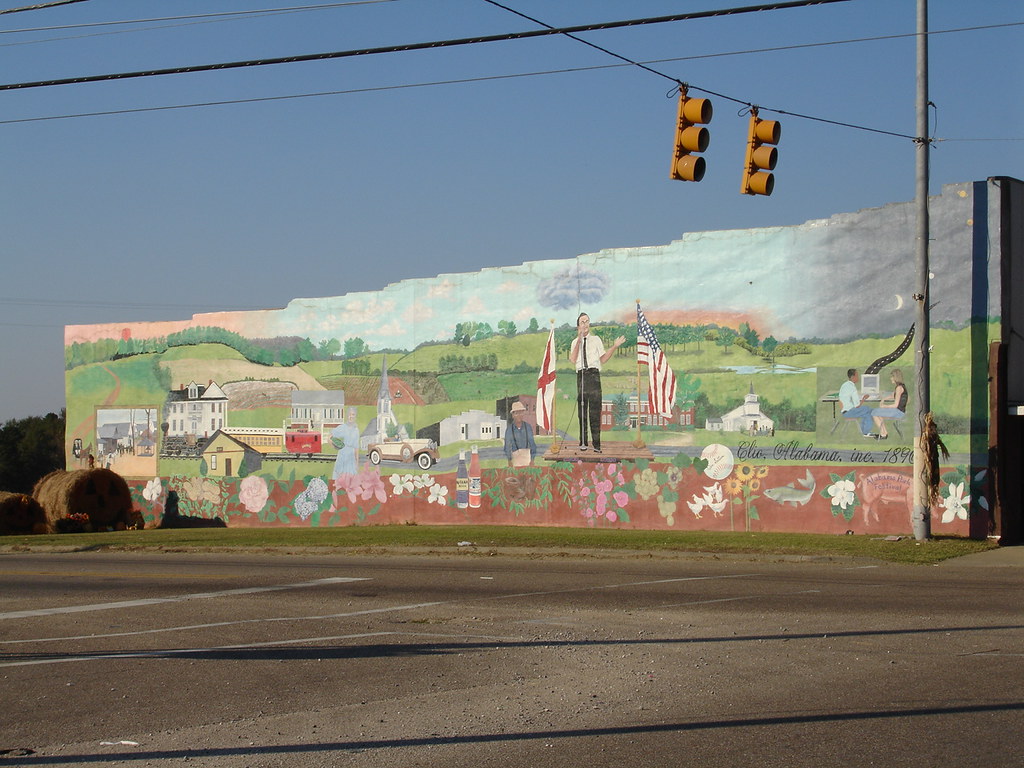 Mural w/ Gov. Wallace, Clio AL Clio is hometown to … Flickr