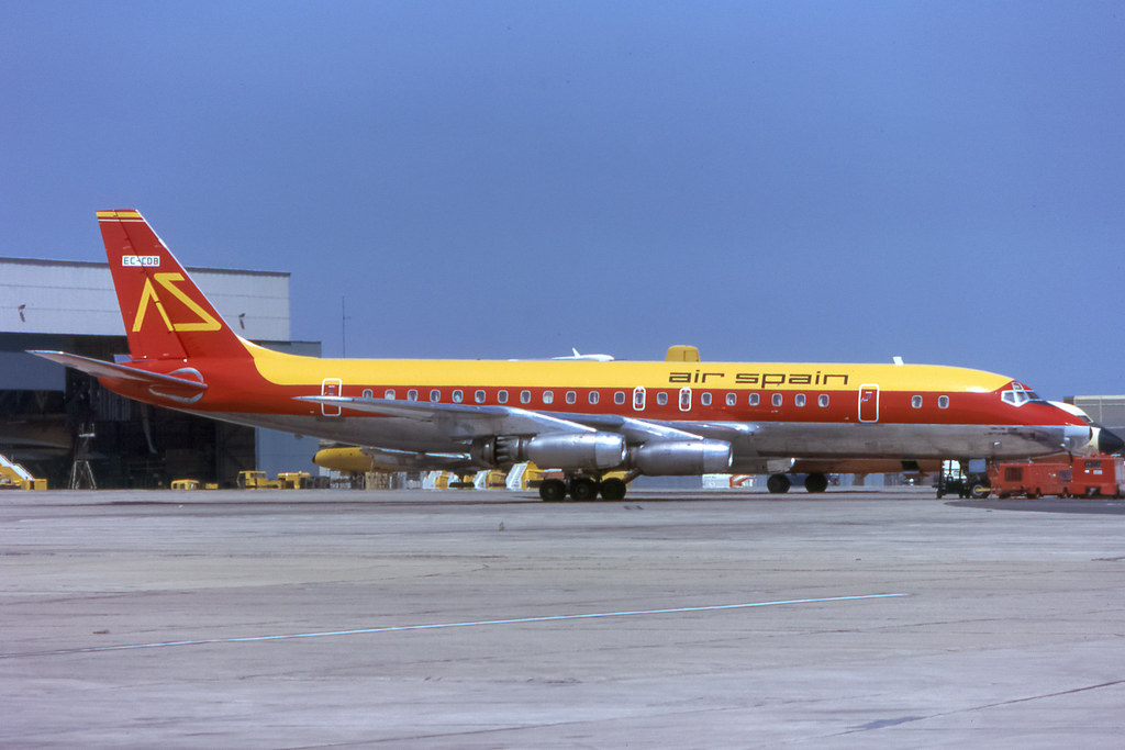Air Spain_DC8_ECCDB___19730600_Ramp_sun_0042005_Colormai… Flickr