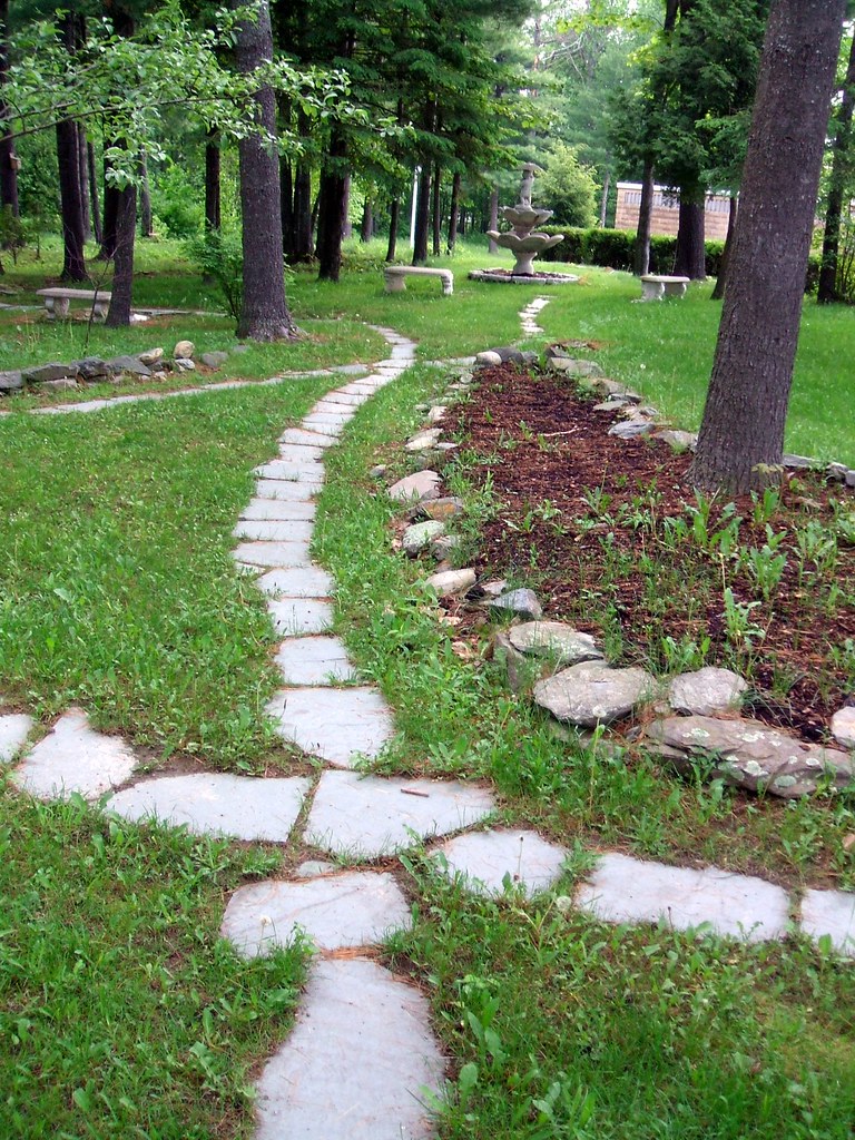 Penobscot Job Corps Garden paths June 6, 2008 Robert G. Daigle Flickr