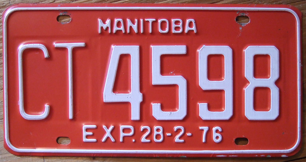 MANITOBA 1975 (exp 28276) COMMERCIAL TRUCK plate ANNUAL … Flickr