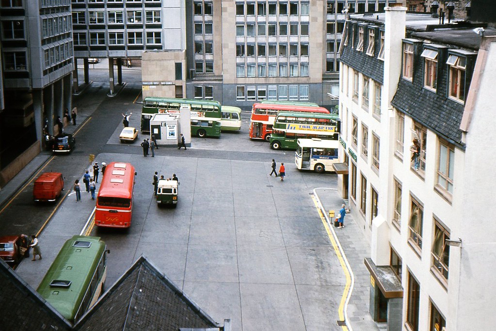 St. Andrews Square Bus Station. Edinburgh, 1976. Viewed fr… Flickr