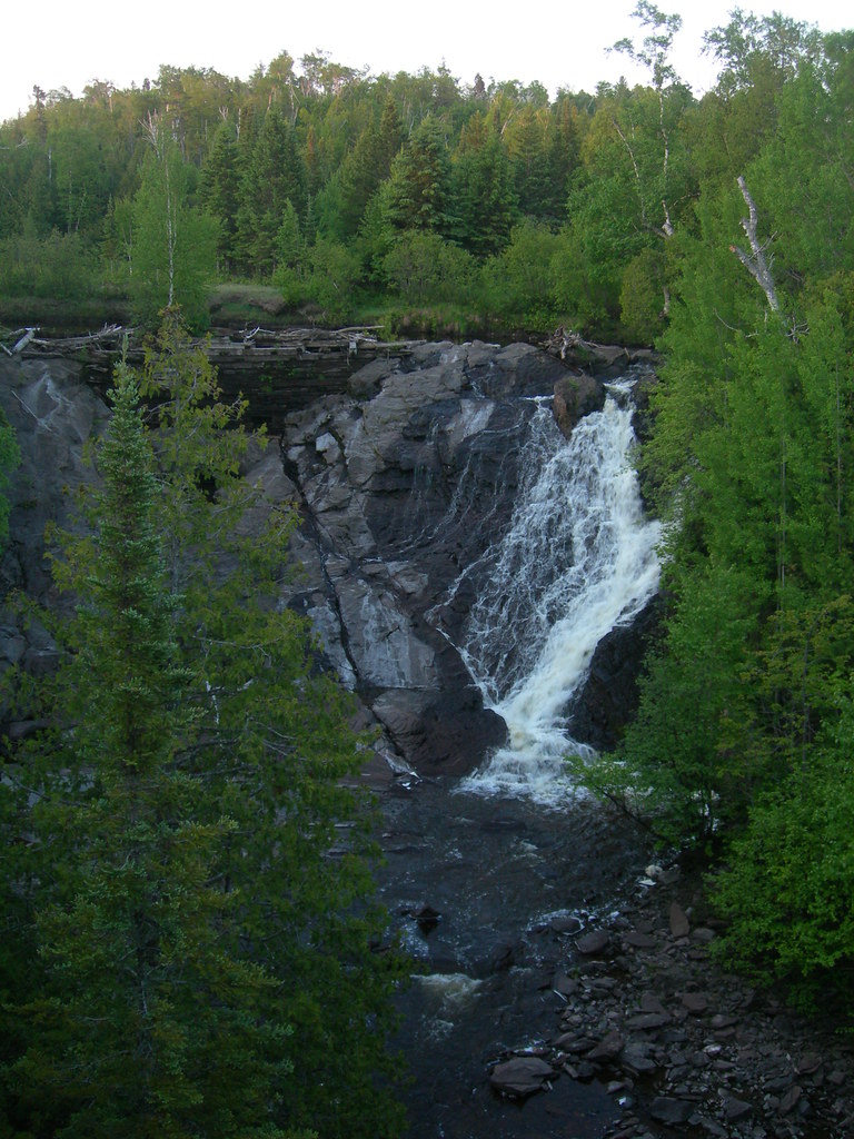 Eagle River Falls The Eagle River in "downtown" Eagle Rive… Flickr