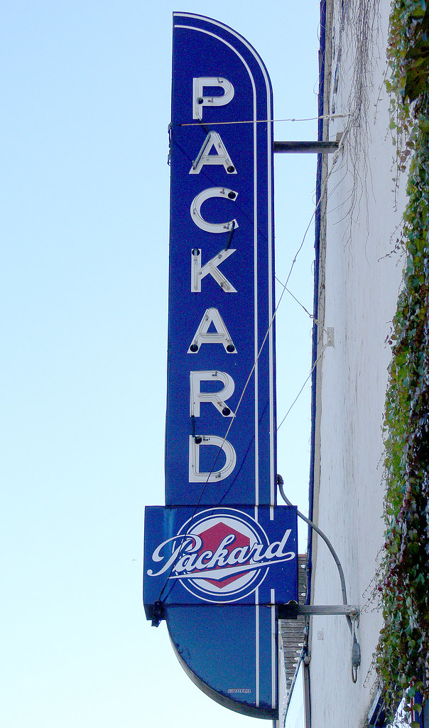 Grass Valley, CA 20 Packard automobile sign on garage in … Flickr