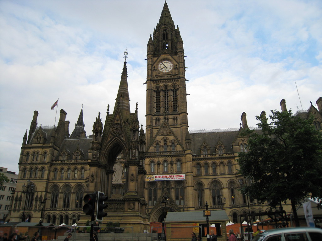 Manchester town hall The Manchester Town Hall on Albert Sq… Flickr