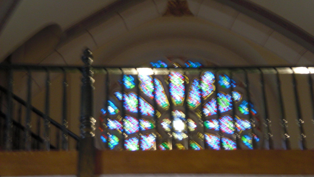 Oct 2008 new mex 006 stained glass, Loretto Chapel Julia Martenson