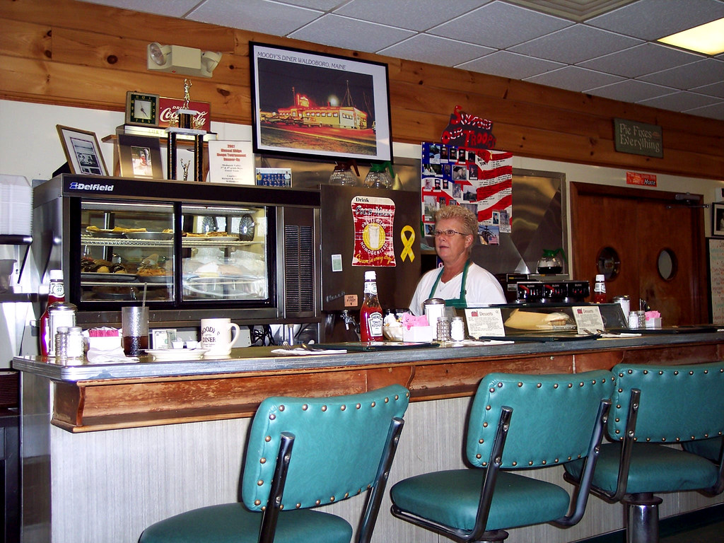 Waldoboro, Maine FH030031 Interior of Moody's Diner. Flickr