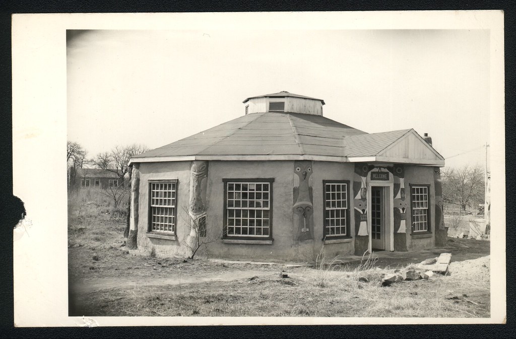 Fiddle House vintage real photo postcard Then and Now.. John Flickr