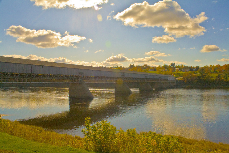Hartland Bridge 3 Hartland, NB. Worlds longest covered bri… Adrian