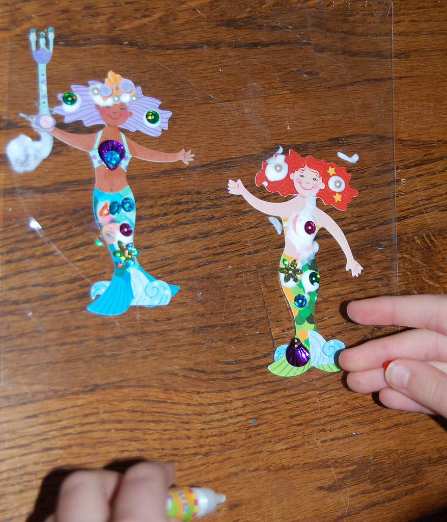 gluey mermaids Assembling mermaids from the Klutz Mermaid'… Flickr