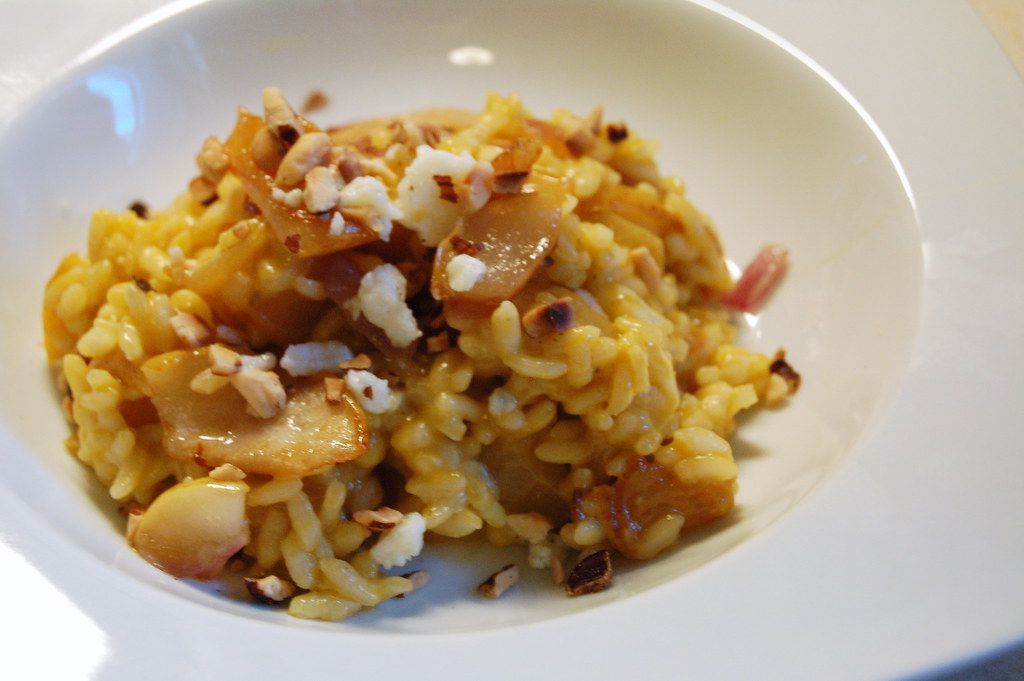Risotto with caramelized pears and blue cheese Recipe for … Flickr