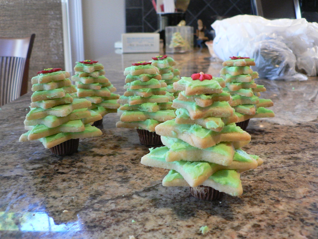 Stacked Christmas Tree Cookies How To How to make cute sta… Flickr