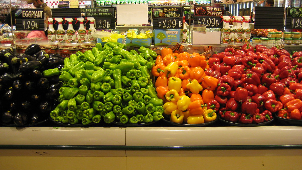 Peppers! I'm obsessed with grocery stores and have always … Flickr