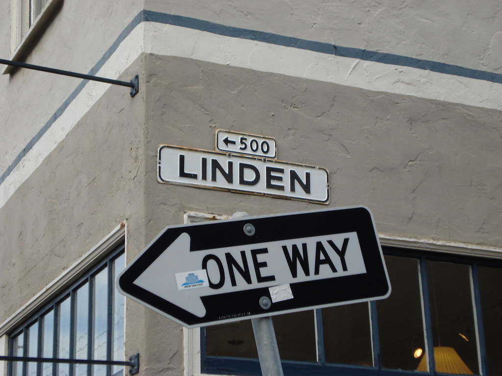 Linden (embossed) San Francisco street sign Erica Fischer Flickr
