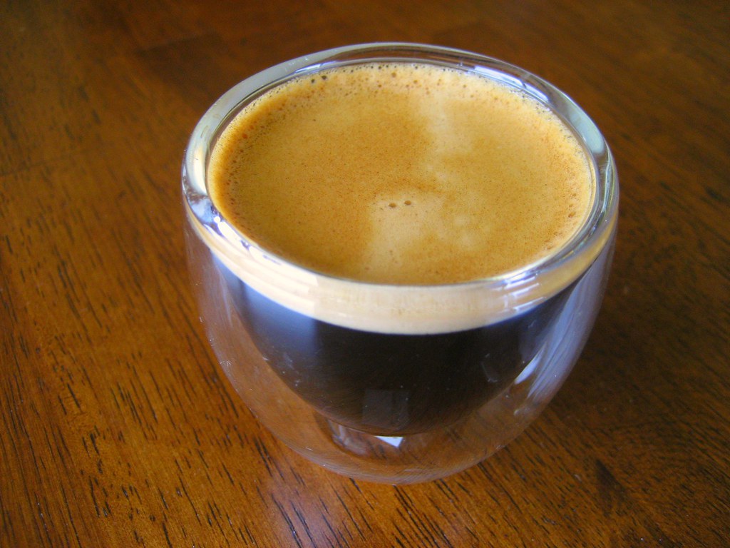 Espresso Shot 4 Espresso shot with crema in a vacuum shot … Mike
