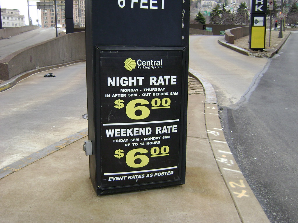 Cheap parking! Parking directly in front of The Doubletree… Flickr
