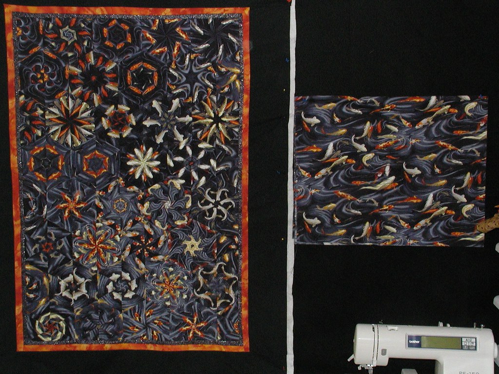 one block wonder quilt Made from one fabric. Flickr