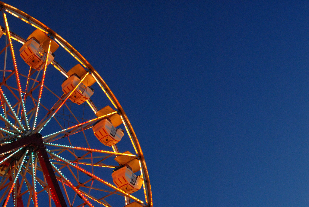 Ferris Wheel A ferris wheel at a county fair near Portland