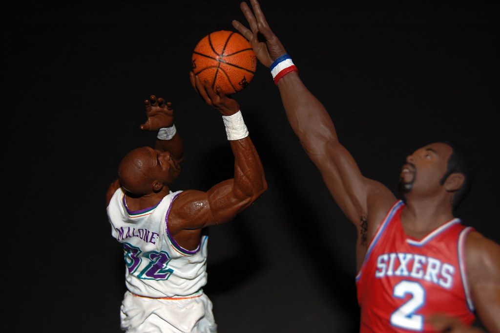 GIant Moses Malone blocks Karl Malone's shot killswitched Flickr