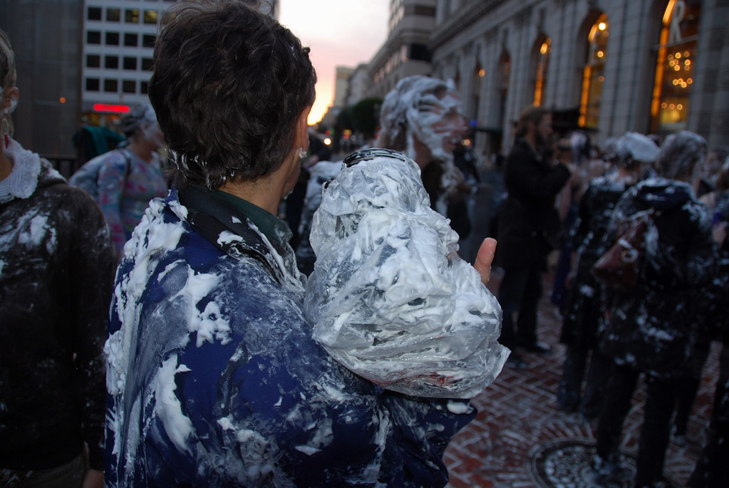 Pie fight at Powell 2009 090 Steve Rhodes Flickr
