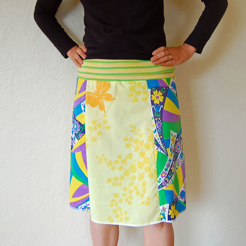 Recycled Skirt More recycled fabrics on this skirt! I love… Flickr