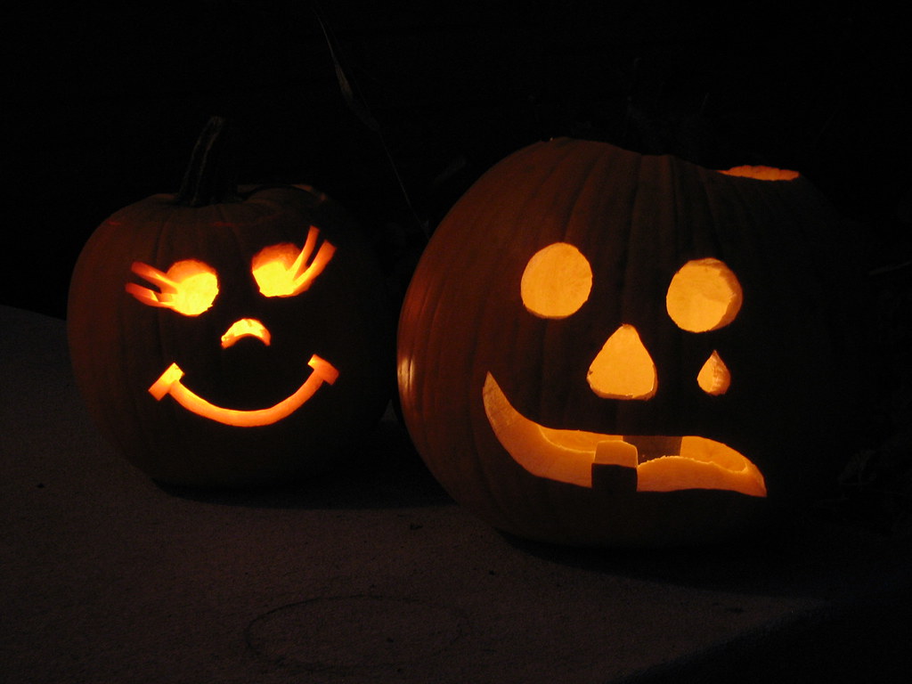 Dolly and Drama Mask Pumpkins Kurt Magoon Flickr