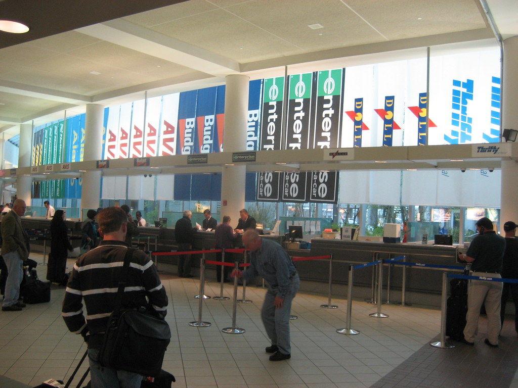 Rental cars at Manchester The rental car area at the Manch… Flickr