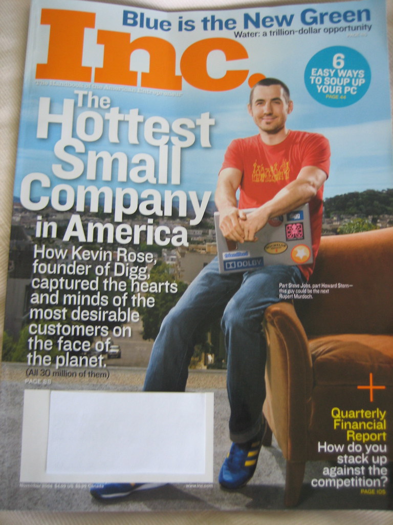 Inc. Cover Photo Shoot With Kevin Rose