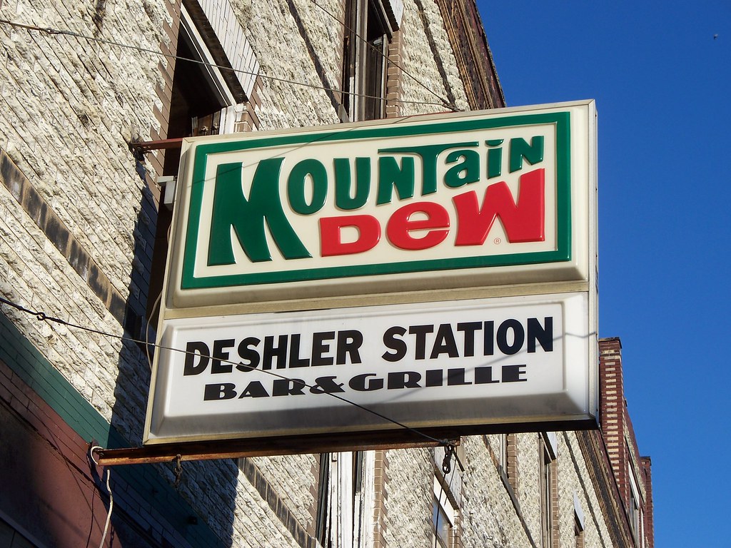 OH Deshler Deshler Station Mountain Dew sign for the Des… Flickr