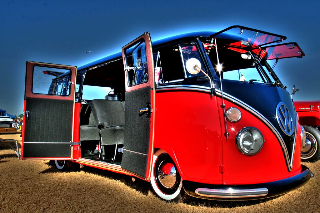 VW Bus with full Safari Windows RightBrainPhotography Flickr