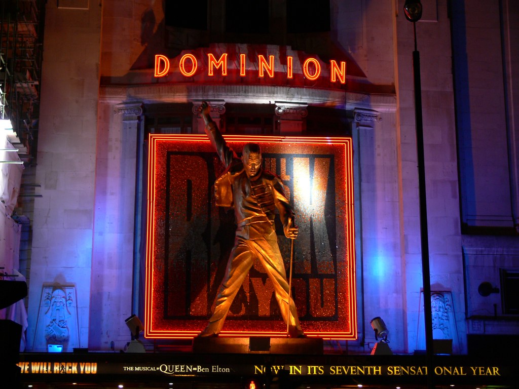 We Will Rock You musical A statue of Freddie Mercury for W… Flickr