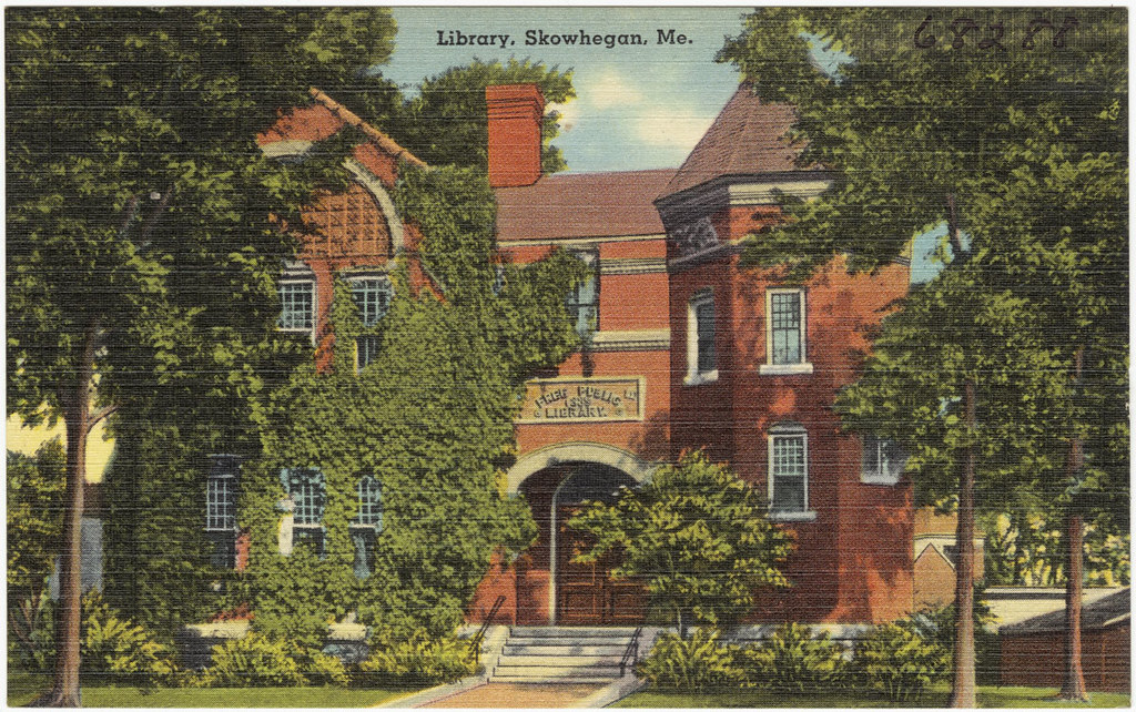 Library, Skowhegan, Me. File name 06_10_003888 Title Lib… Flickr