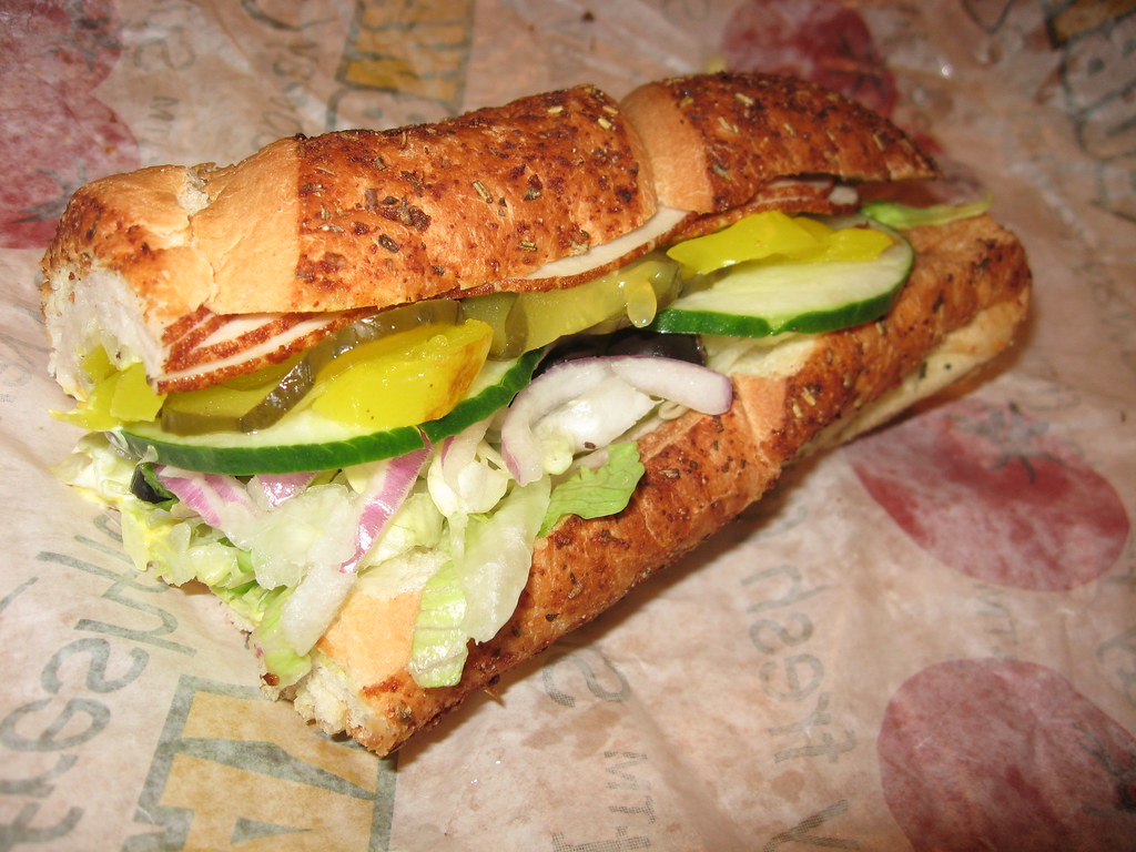 Subway Turkey Sandwich A turkey sandwich from the Subway R… Flickr