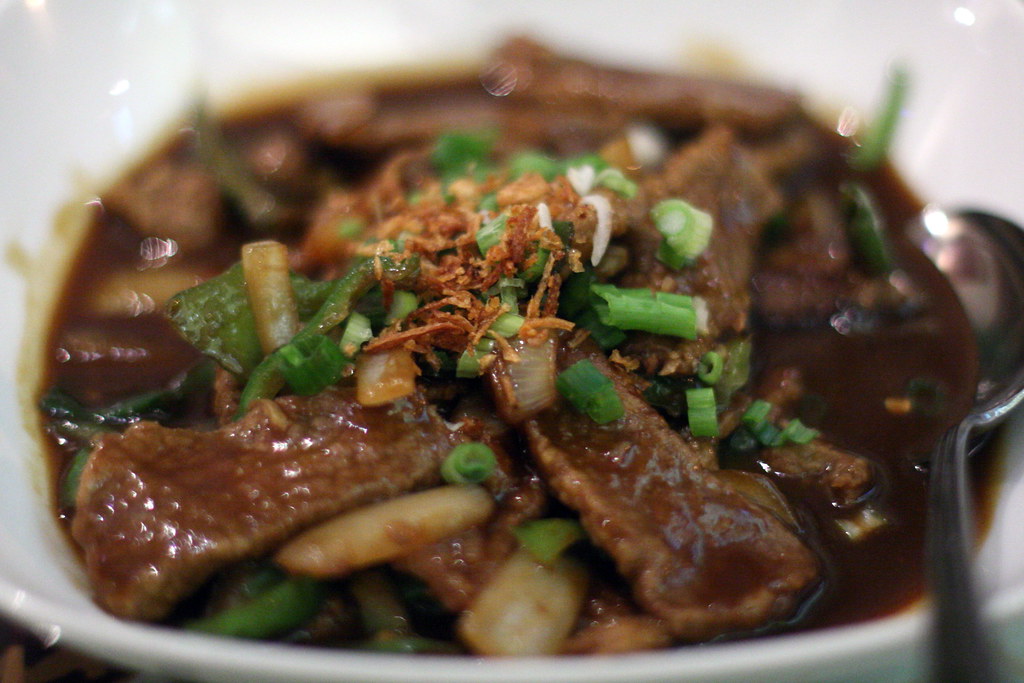 Tumis daging cabe ijo at Bali Nusa Indah, Ninth Avenue, Ne… Flickr