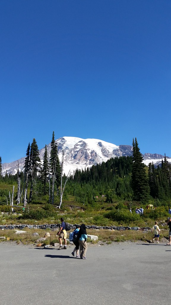 Rainier 1 Rainier from the parking lot. littleredryan Flickr