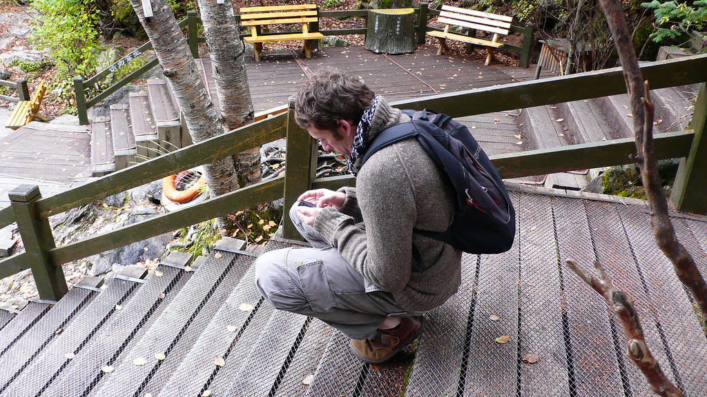 Squatting on the Stairs Relaxing for a few minutes by squa… Flickr