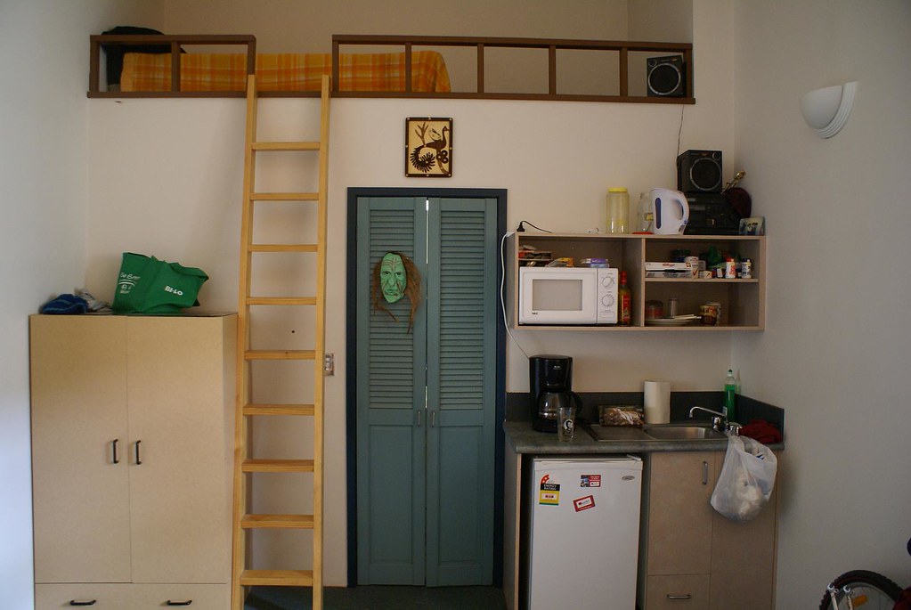 bedroom + kitchen + bathroom a true all in one ryanscottdavis Flickr