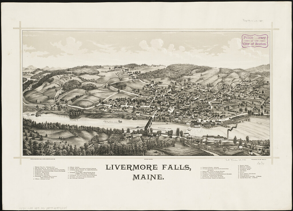 Livermore Falls, Maine Zoom into this map at Flickr