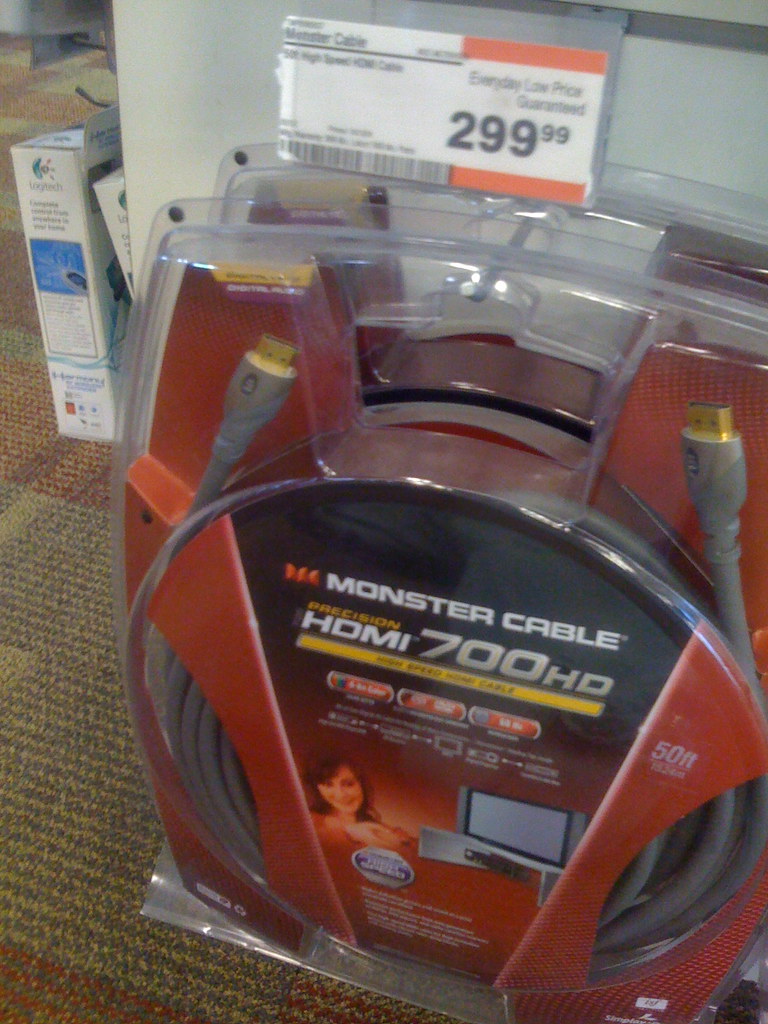 300 HDMI Cable At a NYC Circuit City. The worst cable rip… Flickr